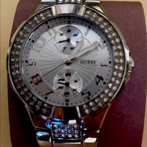 Beautiful Silver Guess watch.